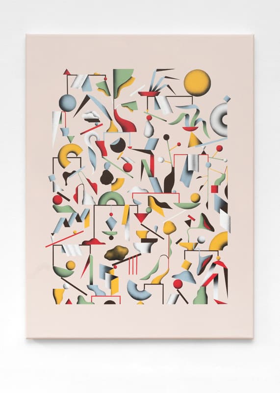 민정화, Houseplants #39(2019)  Acrylic and airbrush on Canvas, 80 x 60 cm