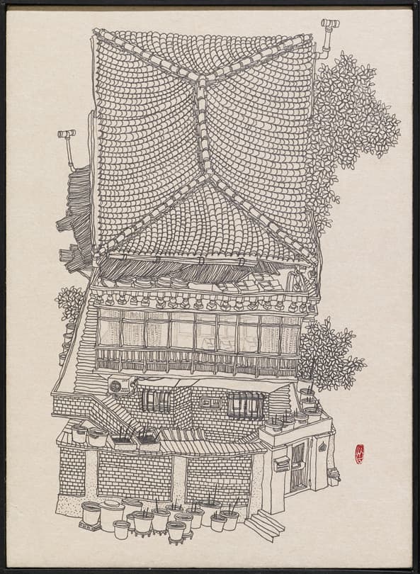 허현숙, 봄이 되면 돌아와주세요, (각)19x24cm, 이합장지에 흑연, 2018