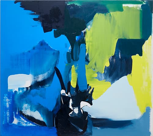 Eimei Kaneyama, Black Out, oil on canvas