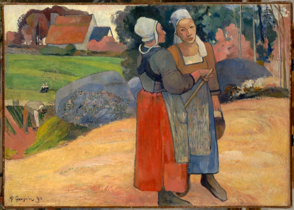 폴 고갱 (1848-1903) Paul Gauguin / 브르타뉴의 여인들 Paysannes bretonnes / 1894, 캔버스에 유채, 66.5 x 92.7cm / ©RMN-Grand Palais/Musée d'Orsay - GNC media, 2016