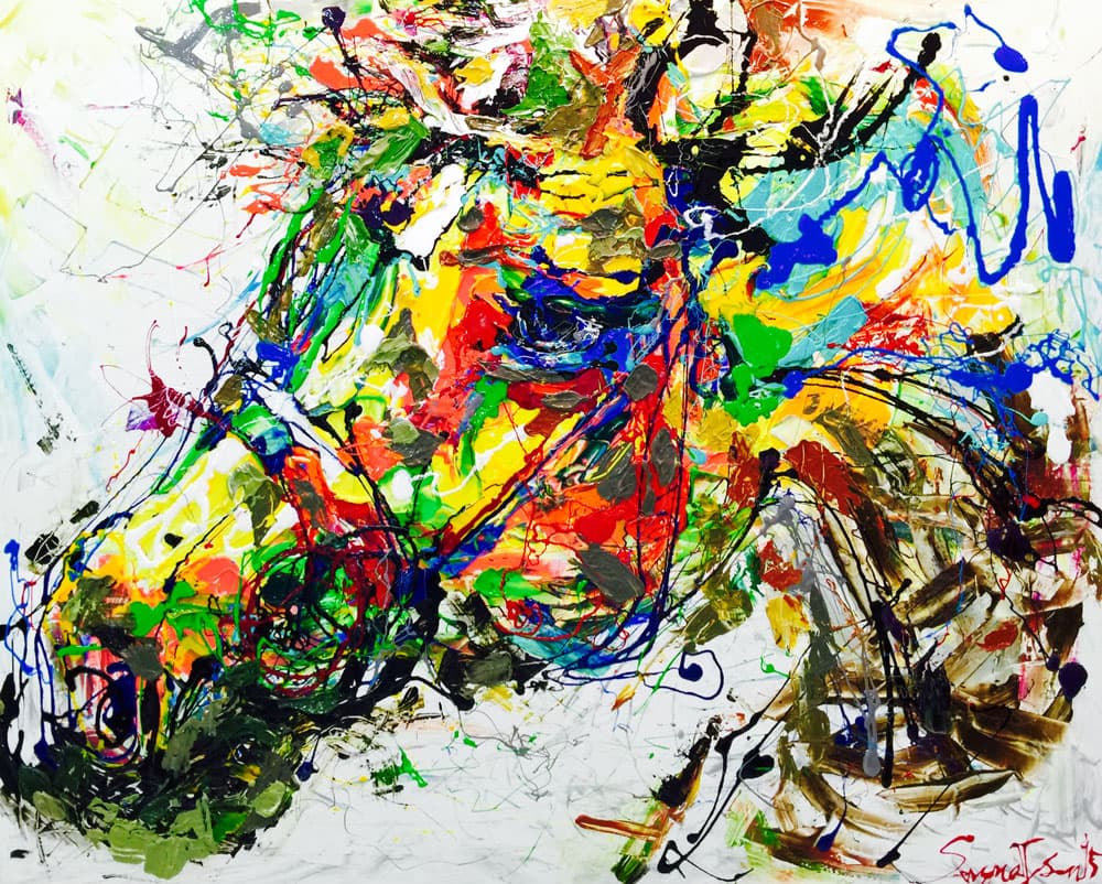 손진형, horsedrawing3, mixed media, 162x130.3(cm), 2015