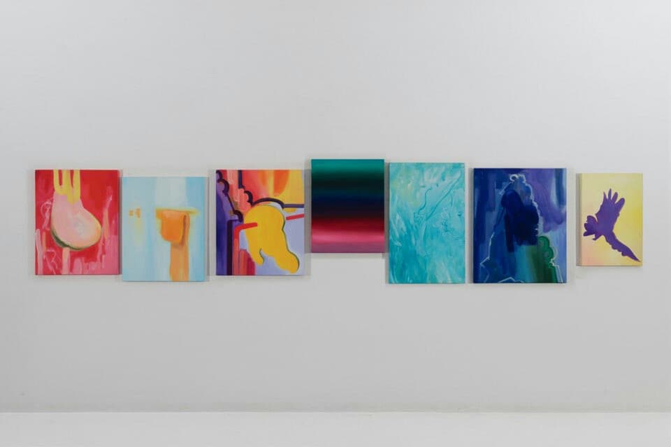 이소윤, you are all part of the same rainbow_254x58cm_oil on canvas_2016