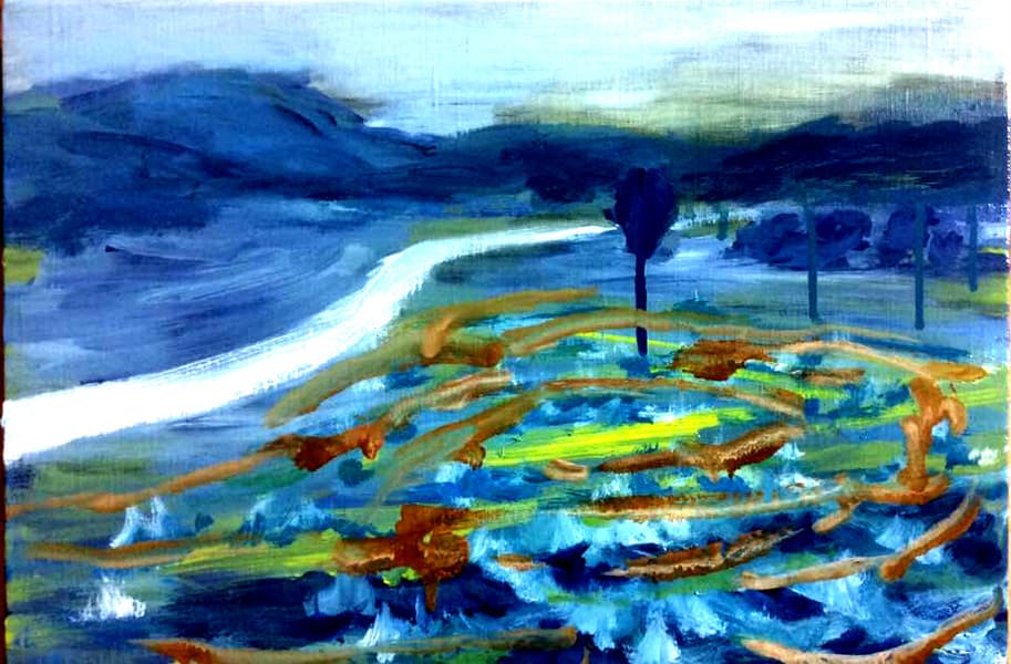The strange air,oil on canvas,40.9x27.3cm