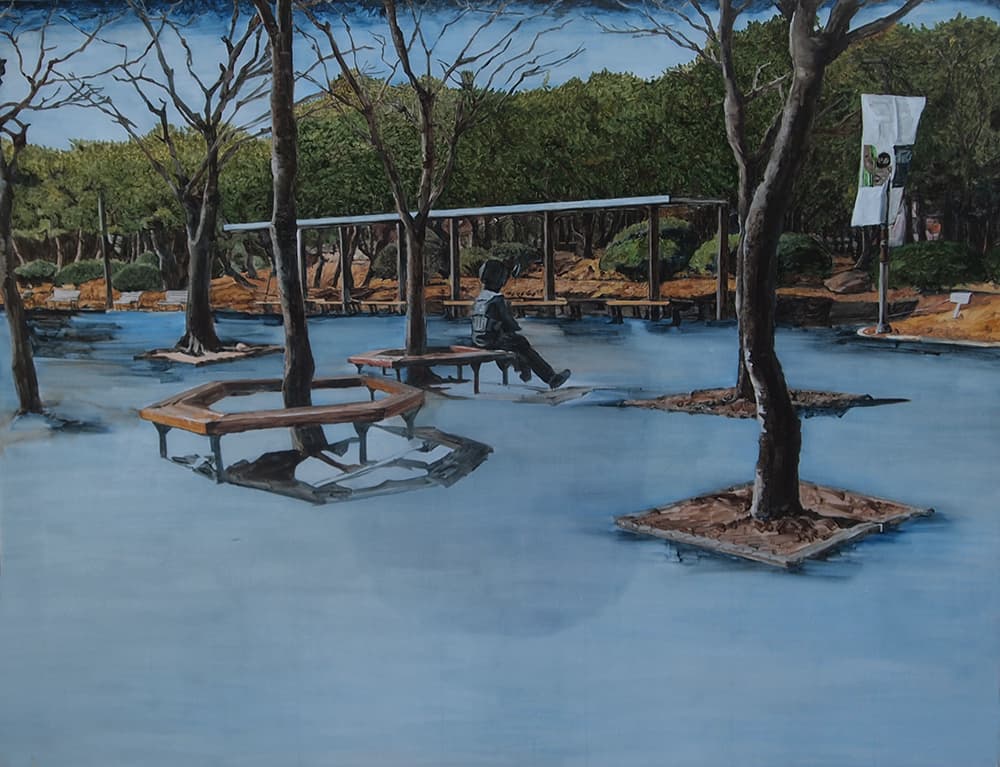 이부안, 섬_캔버스에 유채_91x116cm_2018