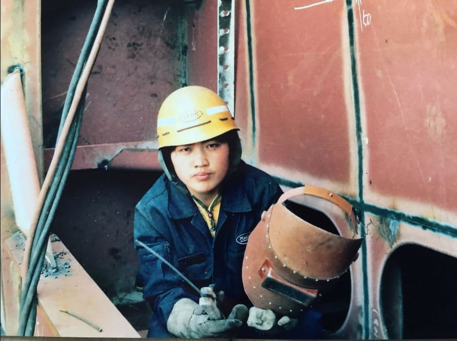 1986년 용접공김진숙(김진숙 제공)