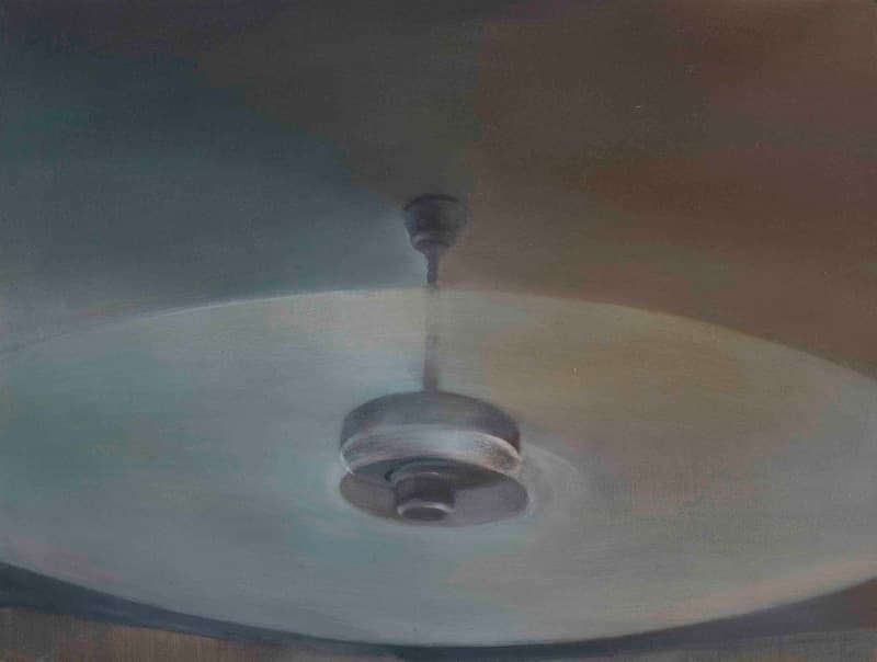Son Hyun Seon, While Revolving Around, 2015, oil on Paper, 41 x 31 cm.
