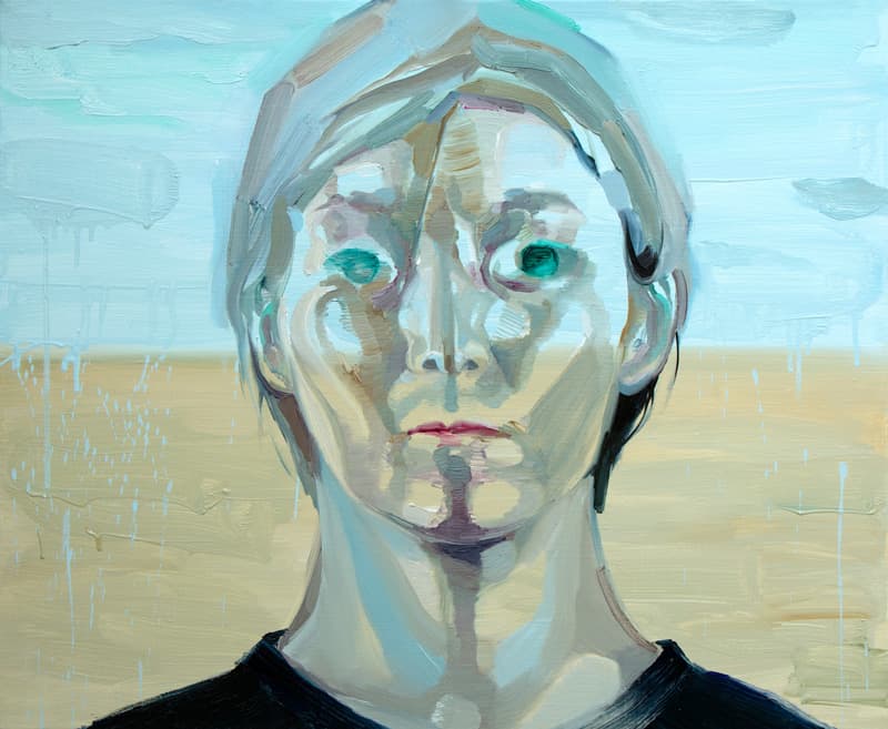 이샛별, 굽은거울 The bent mirror, Oil on Canvas, 60.6x 72cm