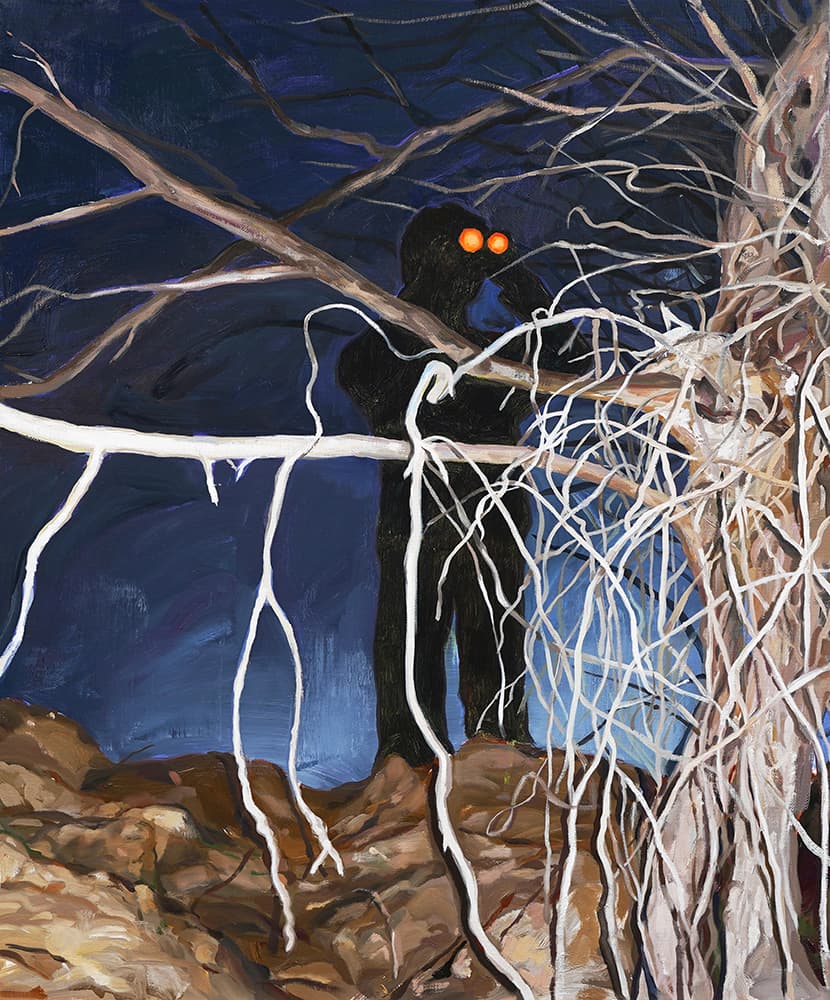 배준현_night observer, 2023, 65.1x53cm, oil on linen