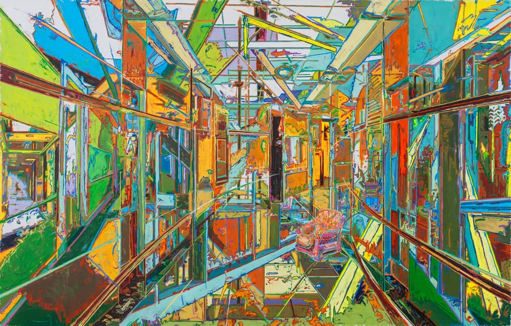 YOU JIN, Forgotten Vacancy, oil on canvas, 280 x 180cm, 2015