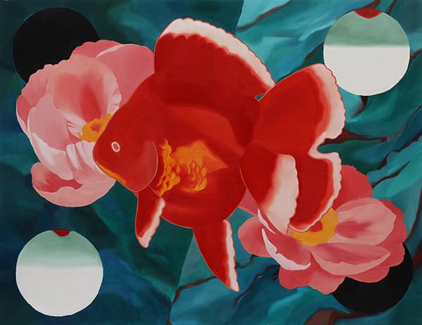 신채희, 상세불명의 양극성 회복, 145.5x112.1cm, oil on canvas, 2018