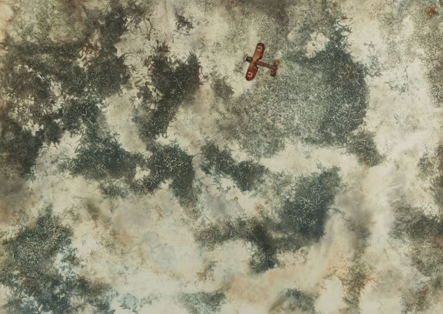 Memory Gap- 11,051km Ⅳ, 104x74cm, mixed media, 2014.JPG