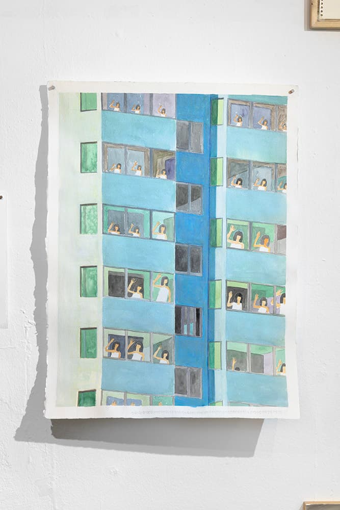 전시전경, 그블루갤러리