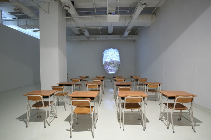 Substitute Teacher - 2015 16 desks & chairs, paper, custom electronics H: 3m W: 5m D: 6m