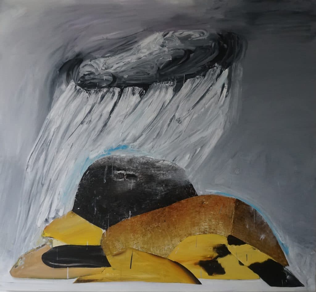 폭풍024, Oil on canvas, 194 x 210 cm