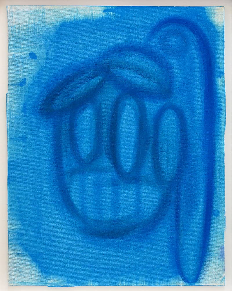 박경률 <Vulnerable painting #186> Oil on unstretched canvas, 40.5X32cm, 2019