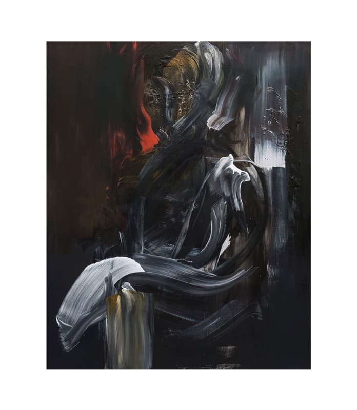 김길후, 신자유주의자(The Neoliberal) (※그가 앉아있는 이유를 아는 사람은 아무도 없다.), Acrylic on Canvas, 162x130cm, 2019