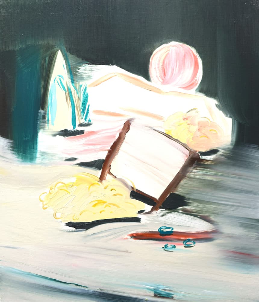 계란. 식빵. 양파. 맛살들과 함께, oil on canvas, 53.0x45.5cm, 2021