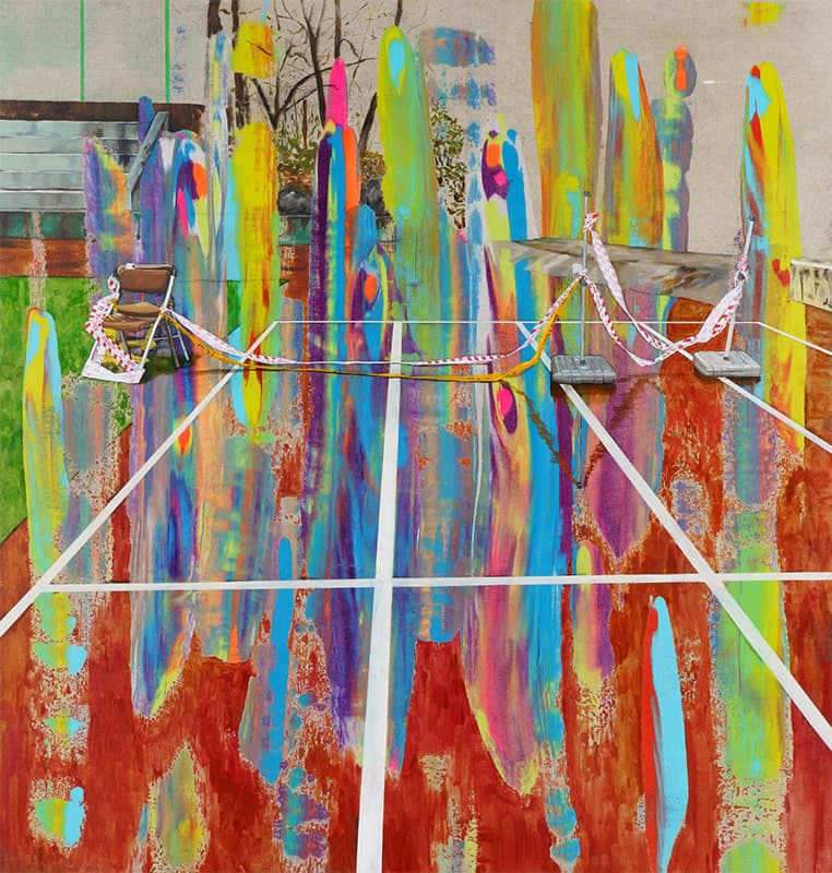 Goal_ acrylic & oil on linen, 115.0 x 110.0cm, 2021.