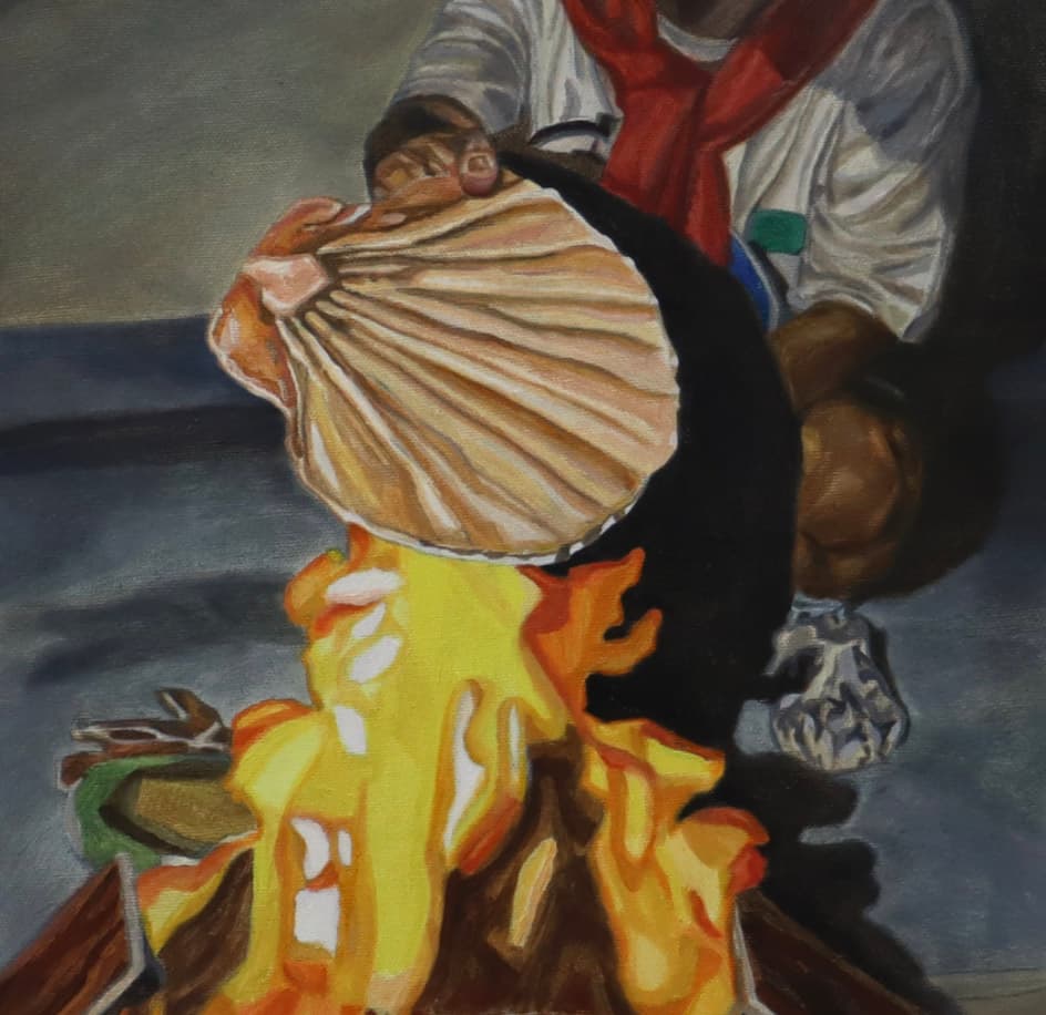 김경택, 먹지 못하는 음식,Oil on canvas,27cm x 27cm,2021