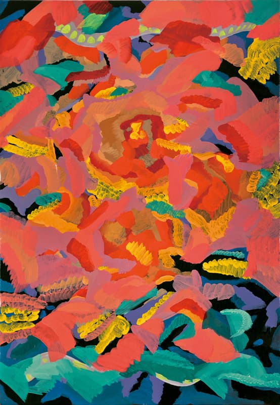 강한별, 색을 먹는 몸 2,  2020, 캔버스에 아크릴릭, 65.1x45.5cm