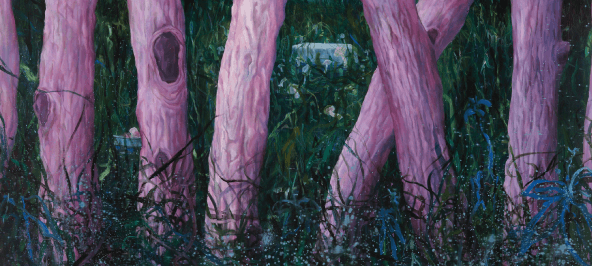 정철규-02-매일 가고 싶은 숲, 캔버스에 유채, 80x173cm. 2016