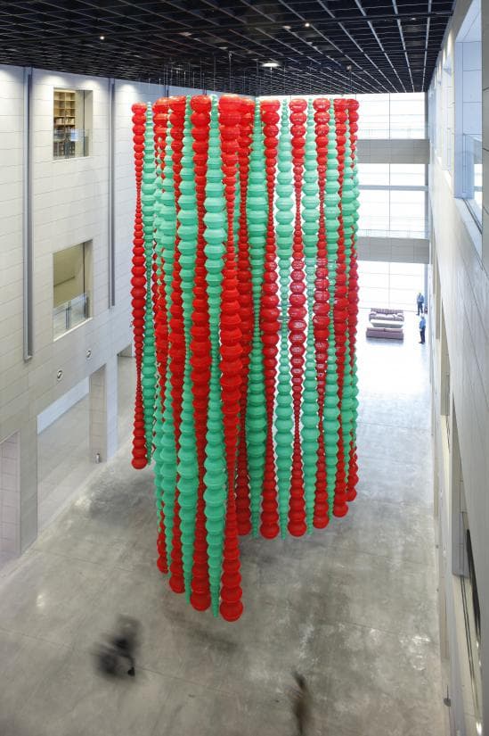 최정화, 카발라, 2013, plastic baskets, steel frame, variable installation, 16m