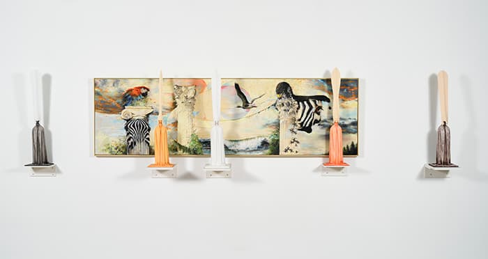 Nampyo Kim TENT#8 Nampyo Kim & Dujin Yoon, 2015, mixed media, 220x70cm