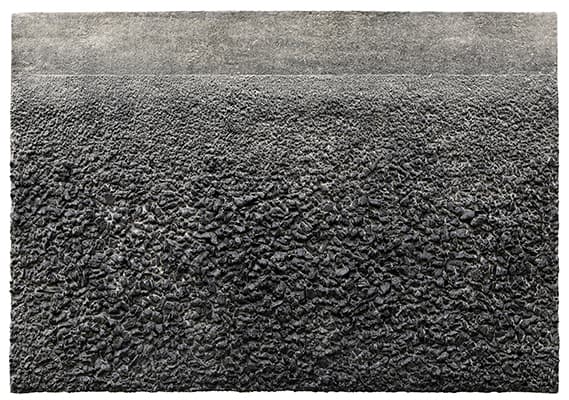 Lee Jinwoo, Untitled, 2017, Charcoal and Hanji paper, 107.5 x 153 cm