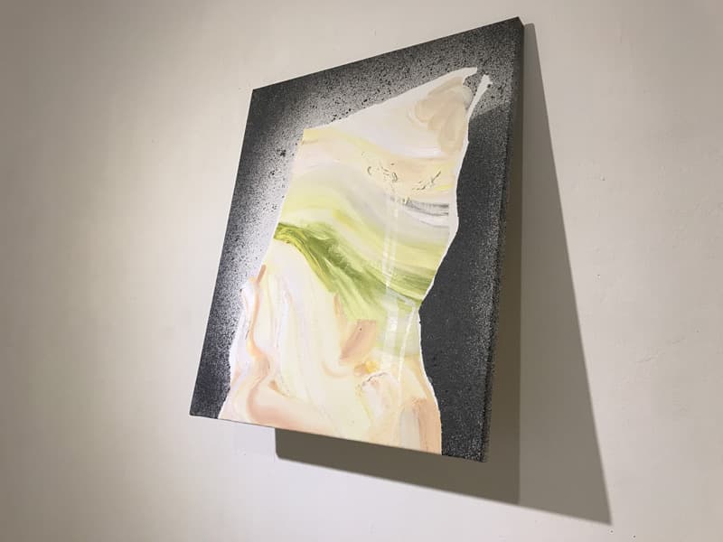 무명인 2_납작한 부피_acrylic & oil on canvas_53x45.5cm_2019