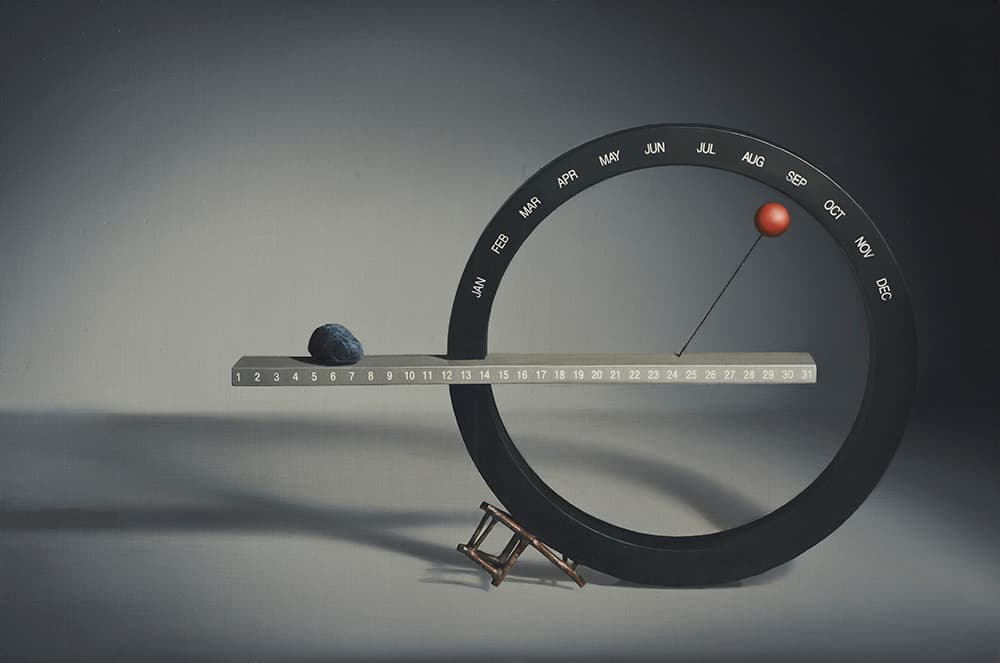지석철, The cycle of Memory, 52 x 78cm, Oil on canvas, 2017
