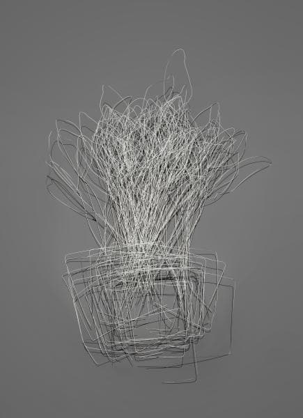 유정, Floating-, 70 × 50.5 cm, Wiire Drawing, D. Printing, 2015