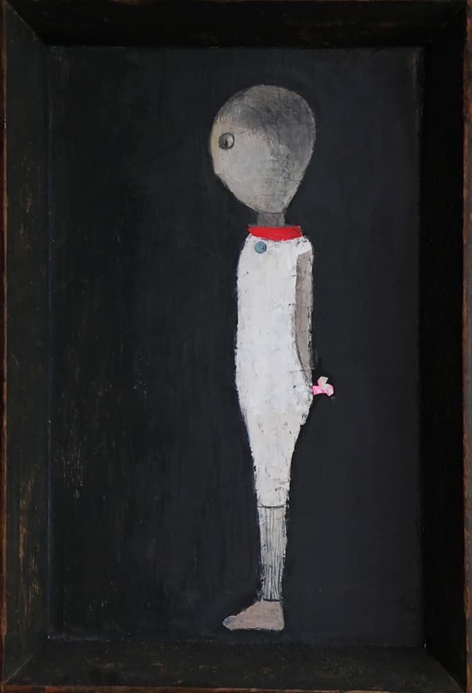 오세열, Untitled,  69x46cm,Mixed media, 2020