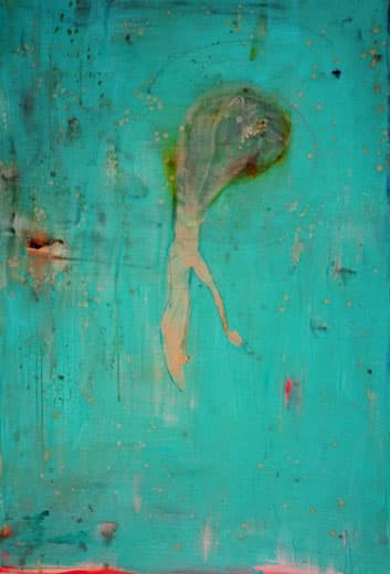 인어 아저씨, Merman, Mixed media on canvas, 193.9×130.3cm,, 2016