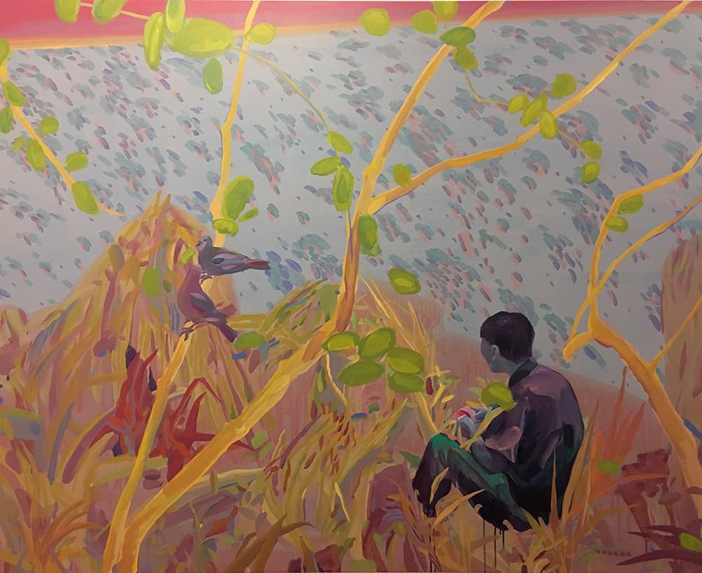배미정_틀니 손질하는 아저씨_Acrylic on canvas_130.3x162.2cm_2018
