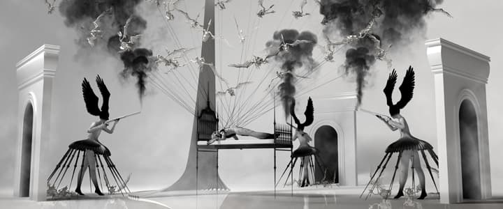 그리고 모든 것이 죽을 때 (and when Everything dies), Digital Print, 50×120cm, 2014