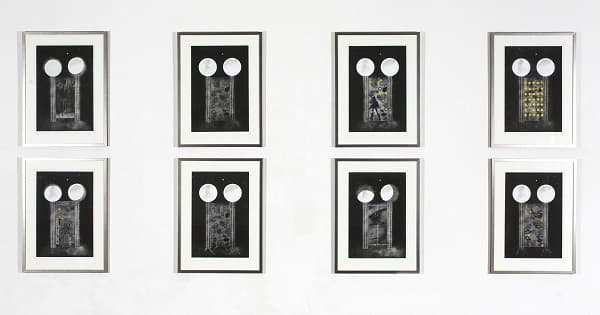 김미라, 밤에 자라고 있다, 에칭과 콜라그래피, 각 45x60cm, 2014