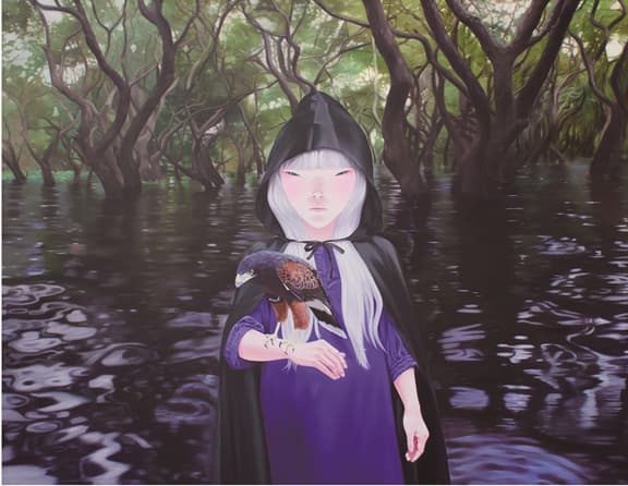 이소연, 매, 2014, Oil on canvas, 170x220cm