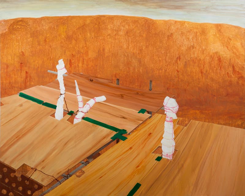 이해민선_절정 없는 곳, 2017, 면에 아크릴, 181.8x227.3cm