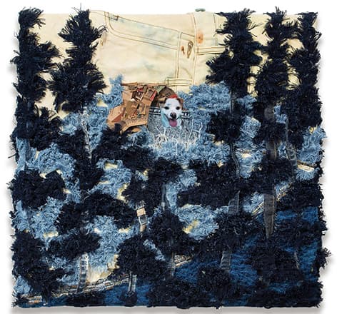 Soyoung Choi_Balbari's House_2018_Denim_50x50x5cm