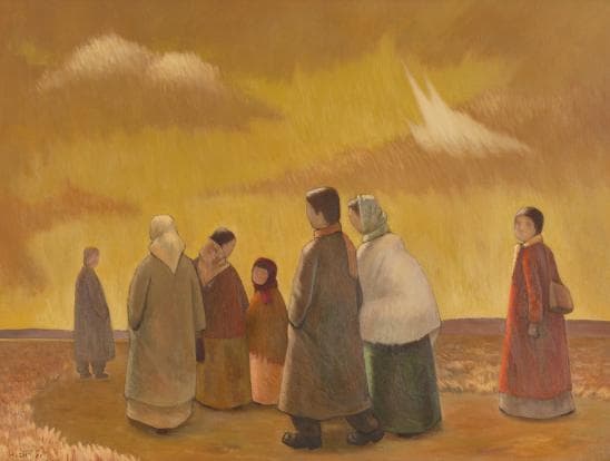 전선택, 귀로_1981 oil on canvas_97.5×130.5cm