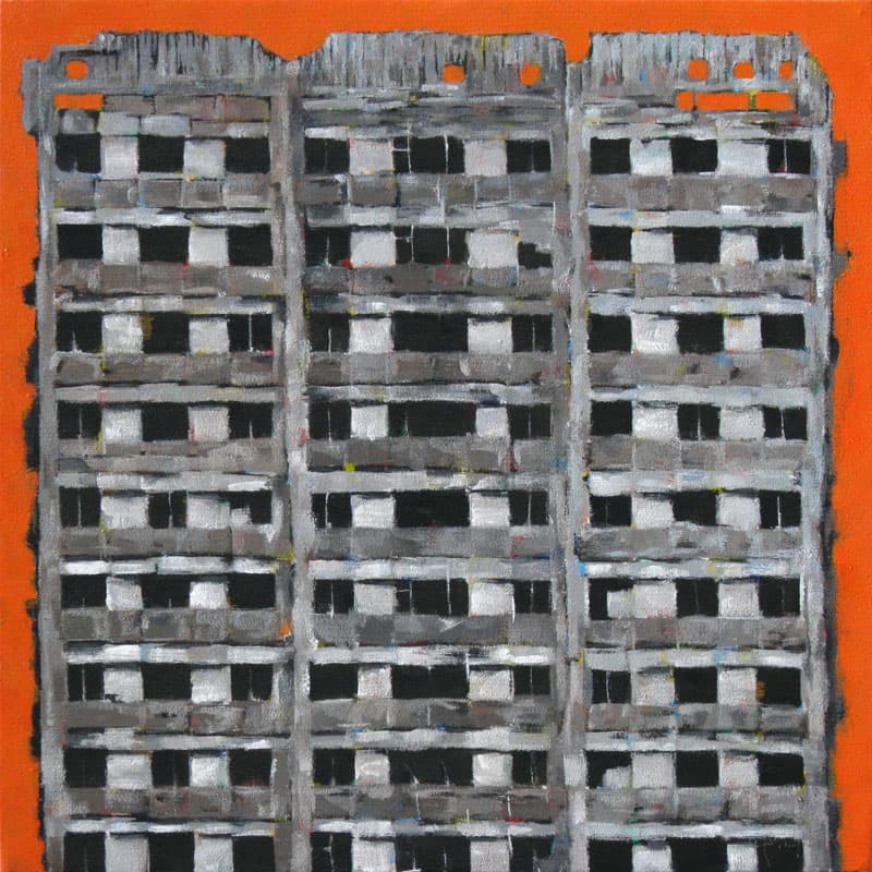 이상선, abstract impression, 60x60cm, acrylic, cement on canvas, 2020