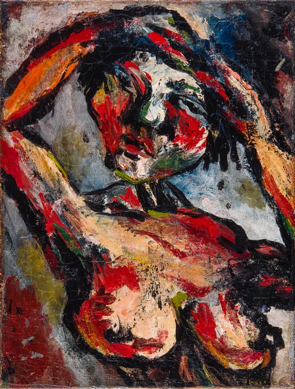 구본웅, 여인, 캔버스에 유채, 47x35cm, 1930