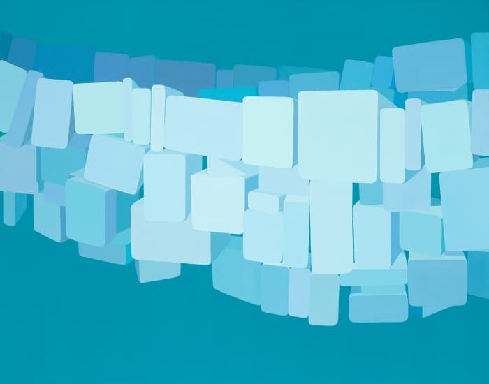 정유미, The wall in the mind Ⅳ, 2016, Acrylic on canvas, 150×190cm