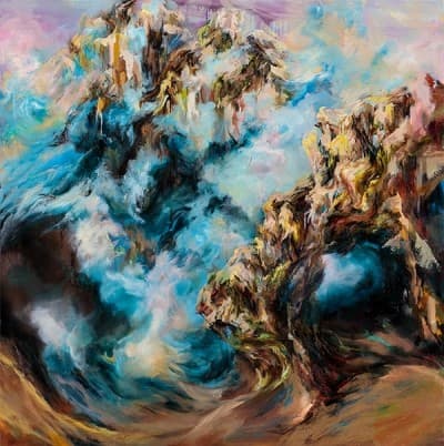 이지호, 맥_oil on canvas_130.3x130.3cm_2017