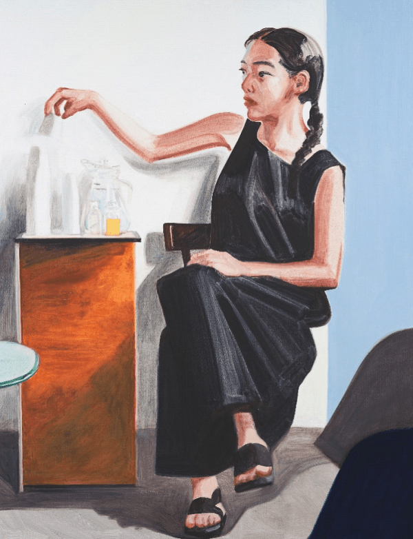 정이지_퍼포먼스  oil on canvas_145.5x112.1cm_2019