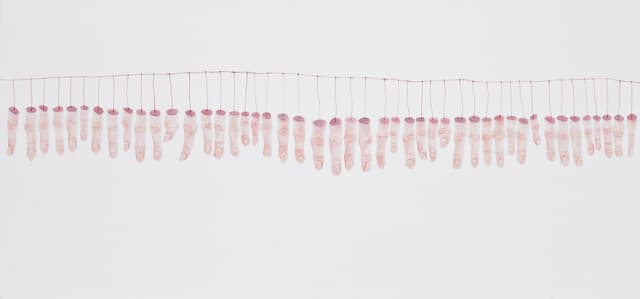 everything is nothing#1, mixed media on fabric, 51×110cm, 2012