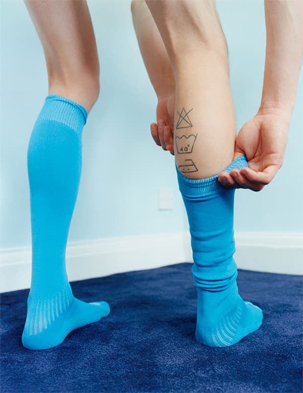 Boy in socks, Part of the series: Bums & Tums, first published in Dust magazine, London, 2017, C-type Print, 72 x 93cm © Coco Capitán