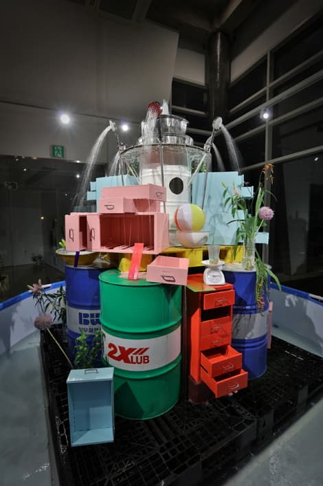 권효정, Oasis : Fountain of life, 혼합매체, 4.4X4.4X3m, 2017