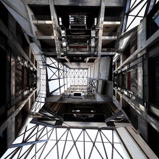 김산, Structure L 19-4 100x100cm, digital print, 2019