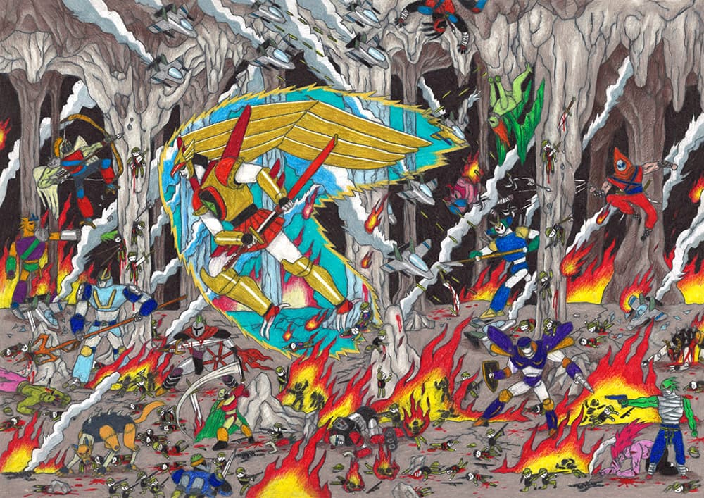 지하탈출_297 x 420 (mm)_복사용지에 색연필_2021